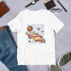 Robotic Hand Half Sleeve T-Shirt — White