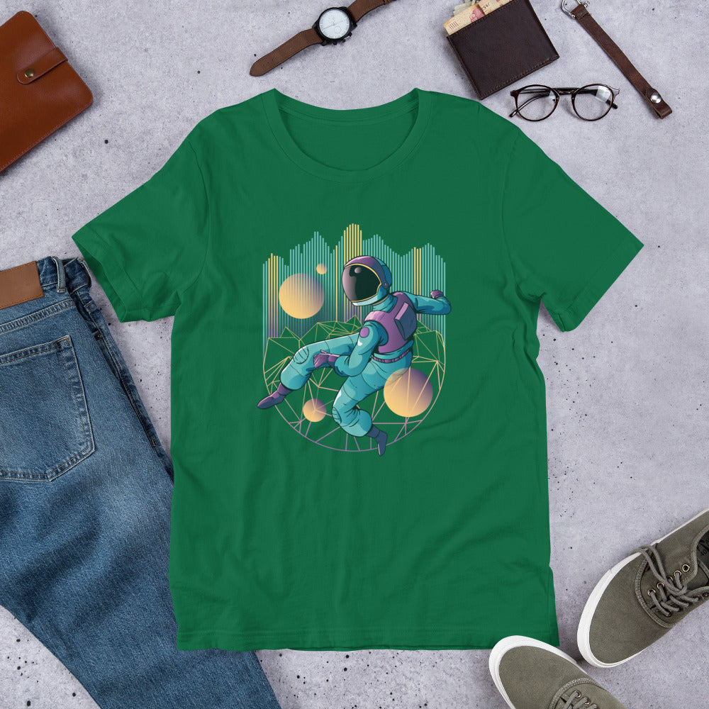 Techno Astronaut Half-Sleeve T-Shirt — Kelly
