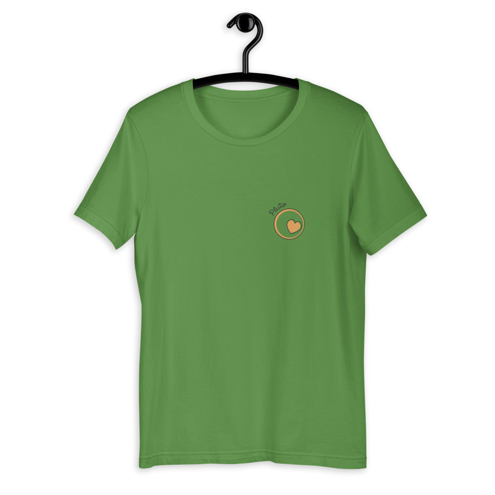 Pluto Half-Sleeve Unisex T-Shirt — Leaf
