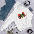 Alien Hipster Unisex Hooded Sweatshirt — White