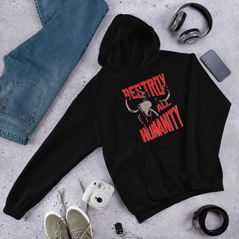 Destroy Humanity Unisex Hooded Sweatshirt — Black