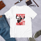 Destroy Humanity Half Sleeve T-Shirt — White
