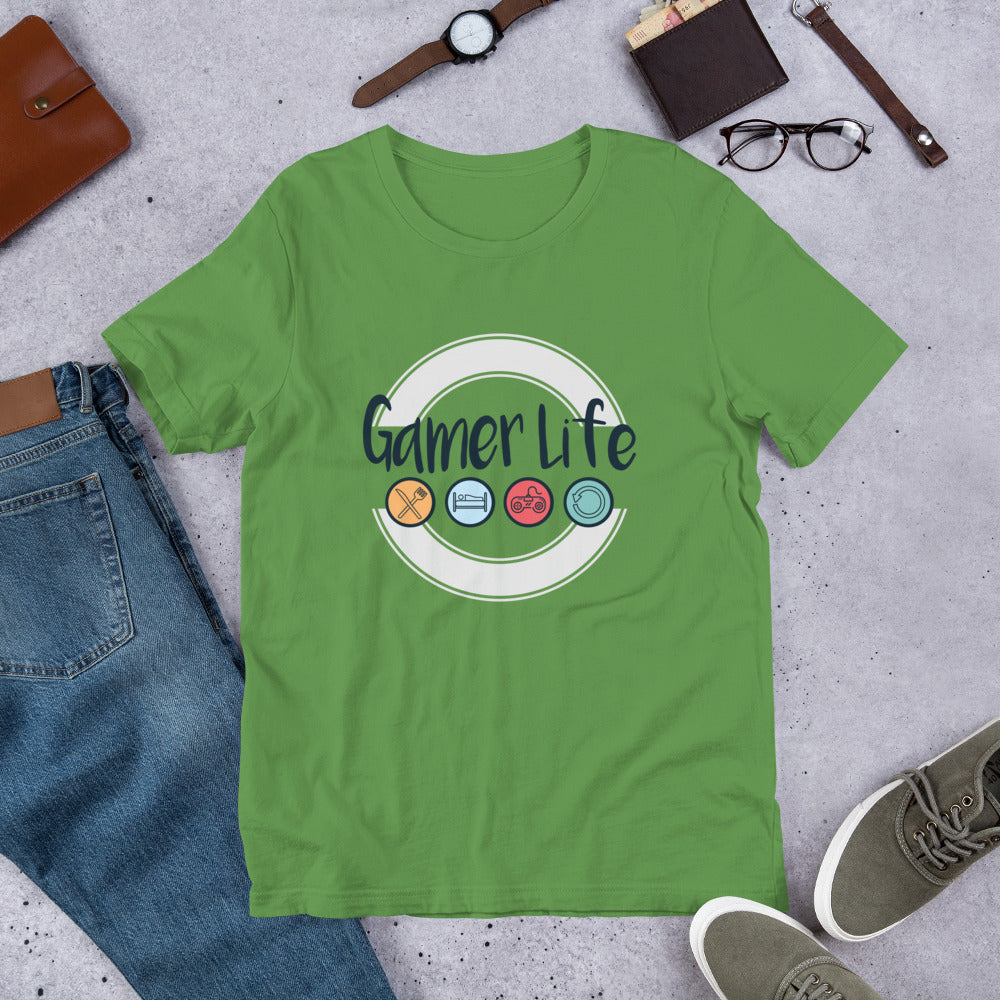 Gamer Life Half-Sleeve T-Shirt — Leaf