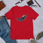 Bat Halloween Unisex Half-Sleeve T-Shirt — Red