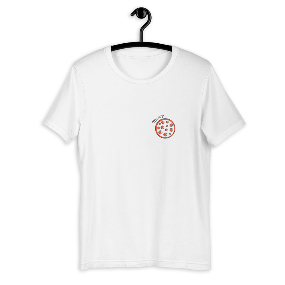 Mars Half-Sleeve Unisex T-Shirt — White