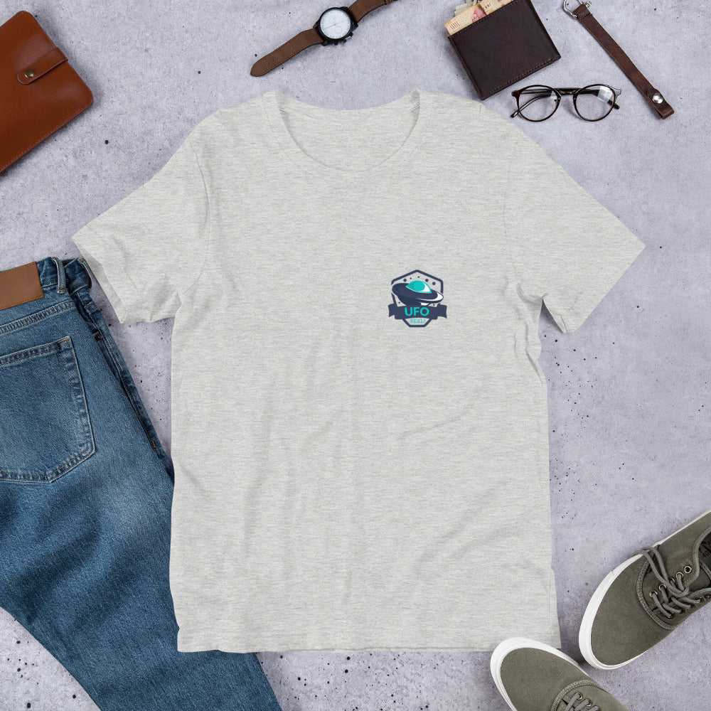 UFO Real? Half-Sleeve Unisex T-Shirt — Grey