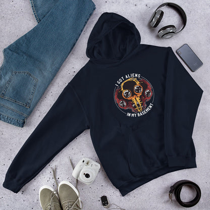 Aliens In Basement Unisex Hooded Sweatshirt