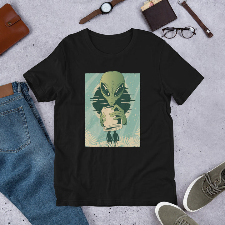 Alien Humans Abstract Half-Sleeve T-Shirt