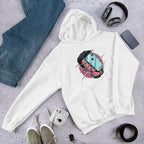 Face Hugger Phone Unisex Hooded Sweatshirt — White