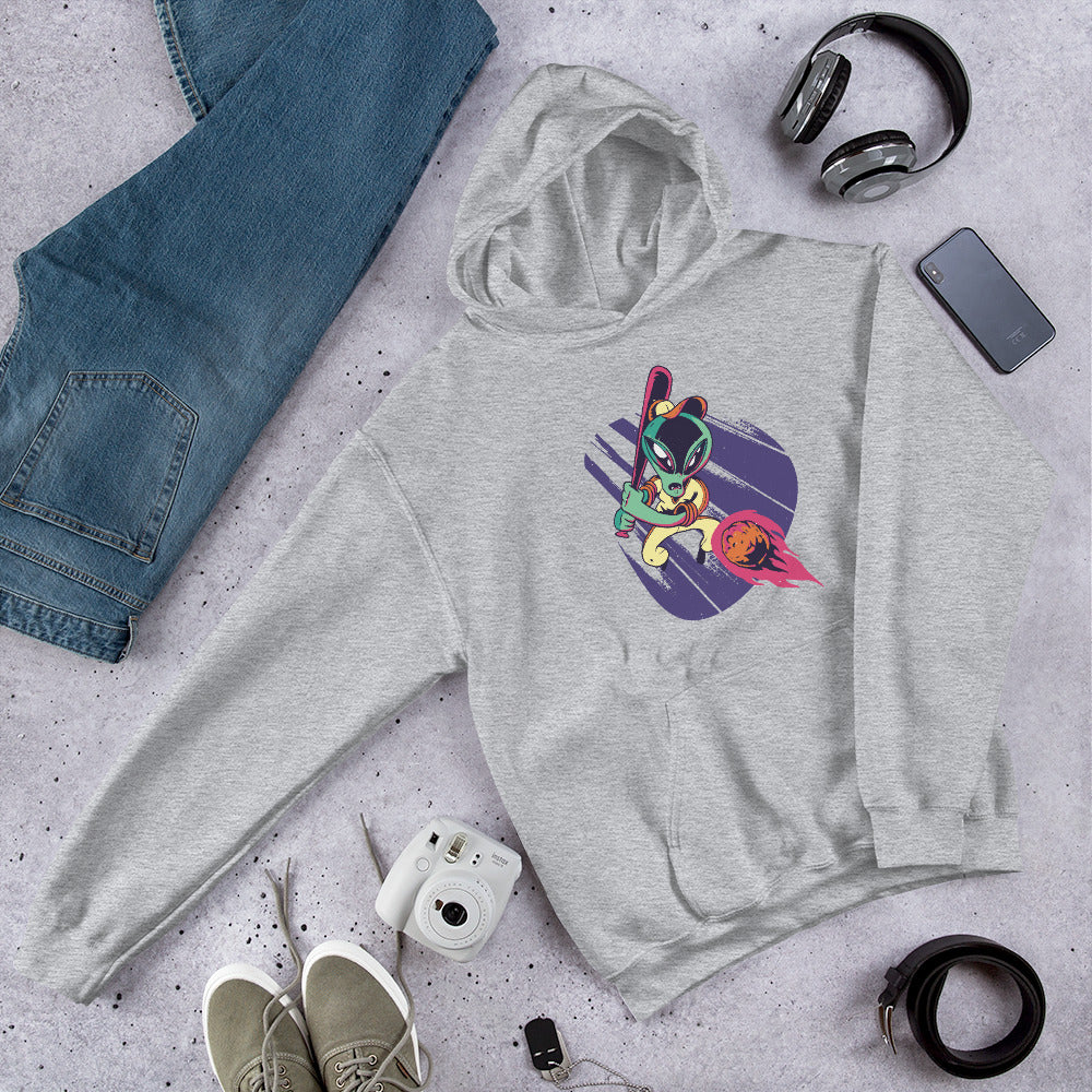 Alien baseball Unisex Hooded Sweatshirt