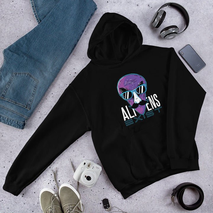 Aliens Exist Unisex Hooded Sweatshirt