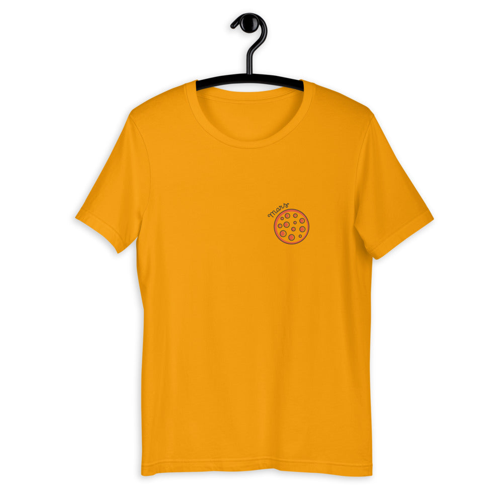 Mars Half-Sleeve Unisex T-Shirt — Gold