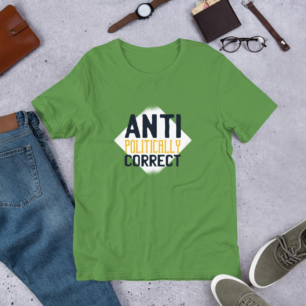 Anti Politically correct Half Sleeve T-Shirt — Leaf