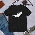Bat Halloween Unisex Half-Sleeve T-Shirt — Black