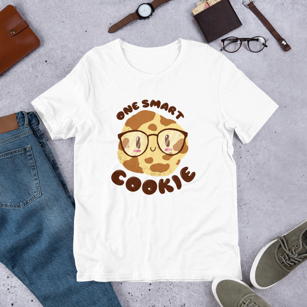 Smart Cookie Half-Sleeve T-Shirt — White