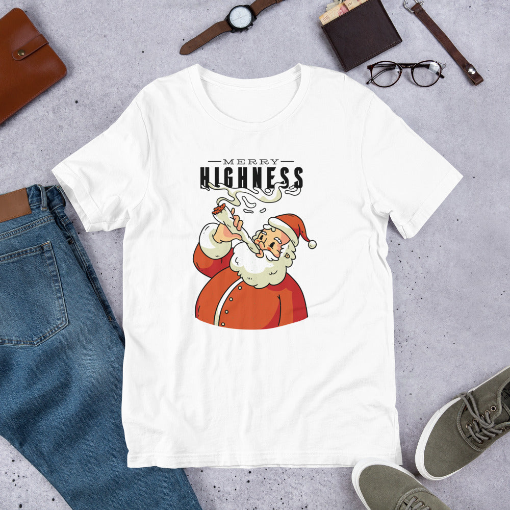 Merry Highness Half-Sleeve T-Shirt — White