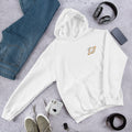 Saturn Unisex Hooded Sweatshirt — White