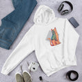 Alien Cat Costume Unisex Hooded Sweatshirt — White