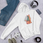 Alien Cat Costume Unisex Hooded Sweatshirt — White