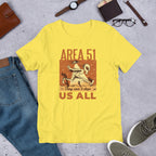 Area 51 Ride Unisex Half-Sleeve T-Shirt — Yellow