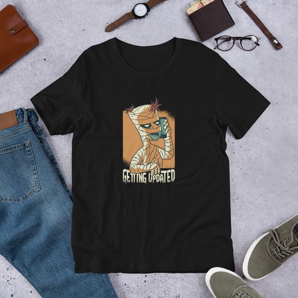 Modern Mummy Half Sleeve T-Shirt — Black