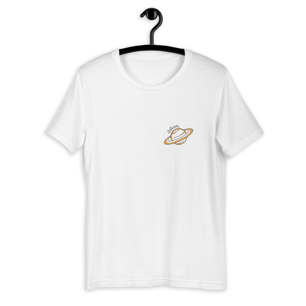 Saturn Half-Sleeve T-Shirt — White