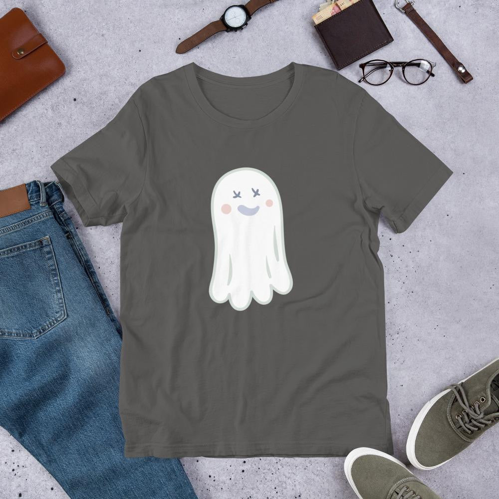 Ghost Halloween Unisex Half-Sleeve T-Shirt #Plus-sizes