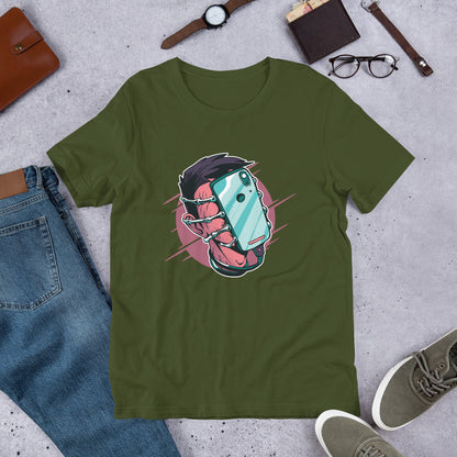 Face Hugger Phone Half-Sleeve T-Shirt