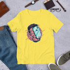 Face Hugger Phone Half-Sleeve T-Shirt — Yellow