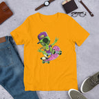 Alien Skater Half-Sleeve T-Shirt — Gold