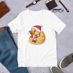Christmas Duck Half Sleeve T-Shirt — White