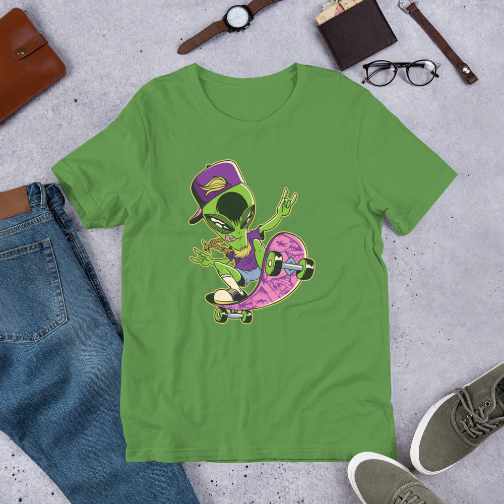 Alien Skater Half-Sleeve T-Shirt