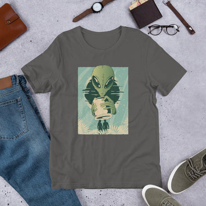 Alien Humans Abstract Unisex Half-Sleeve T-Shirt #Plus-sizes