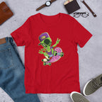 Alien Skater Half-Sleeve T-Shirt — Red