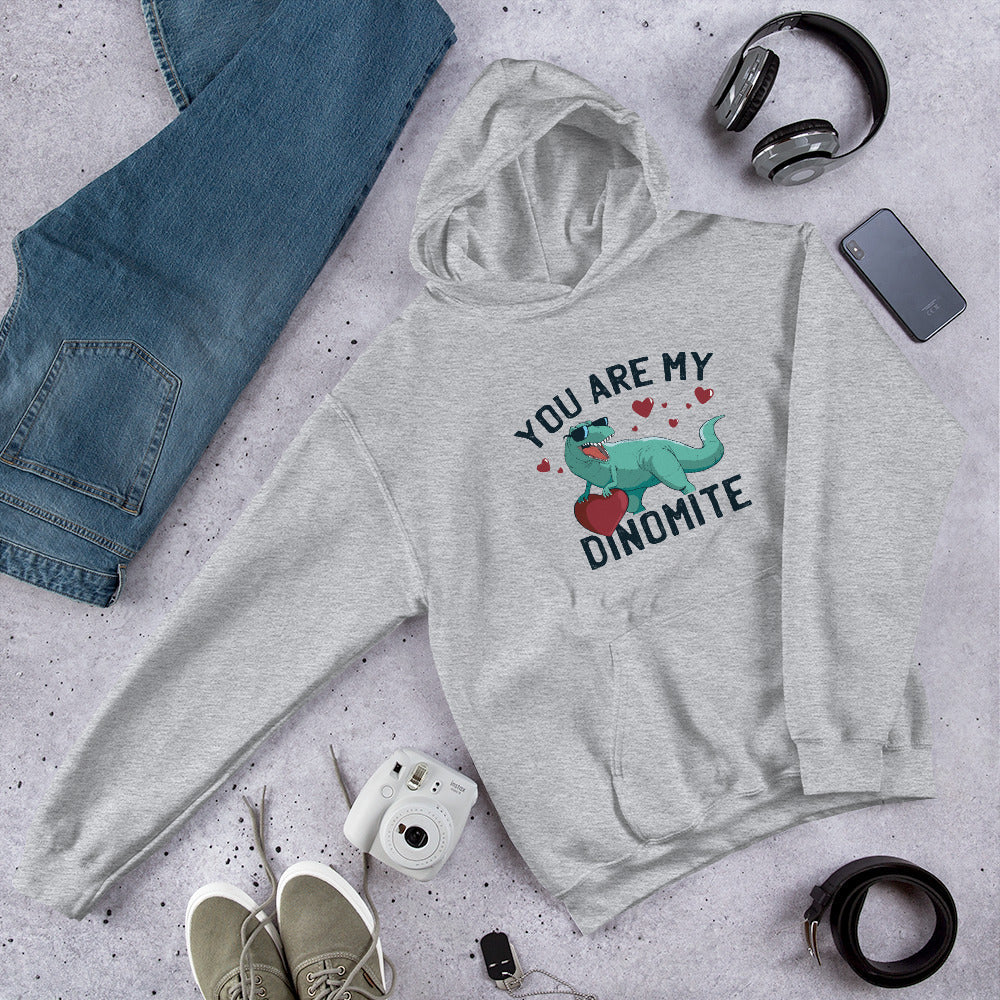 Dinomite Unisex Hooded Sweatshirt — Sport Grey