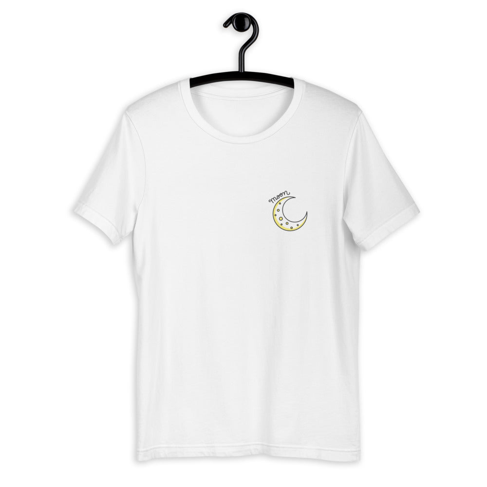 Moon Half-Sleeve T-Shirt — White