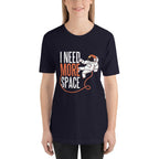 I Need More Space Half Sleeve T-Shirt — Navy
