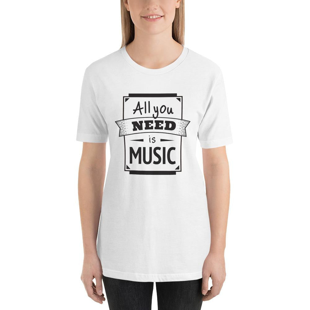 All You Need Is Music Half Sleeve T-Shirt