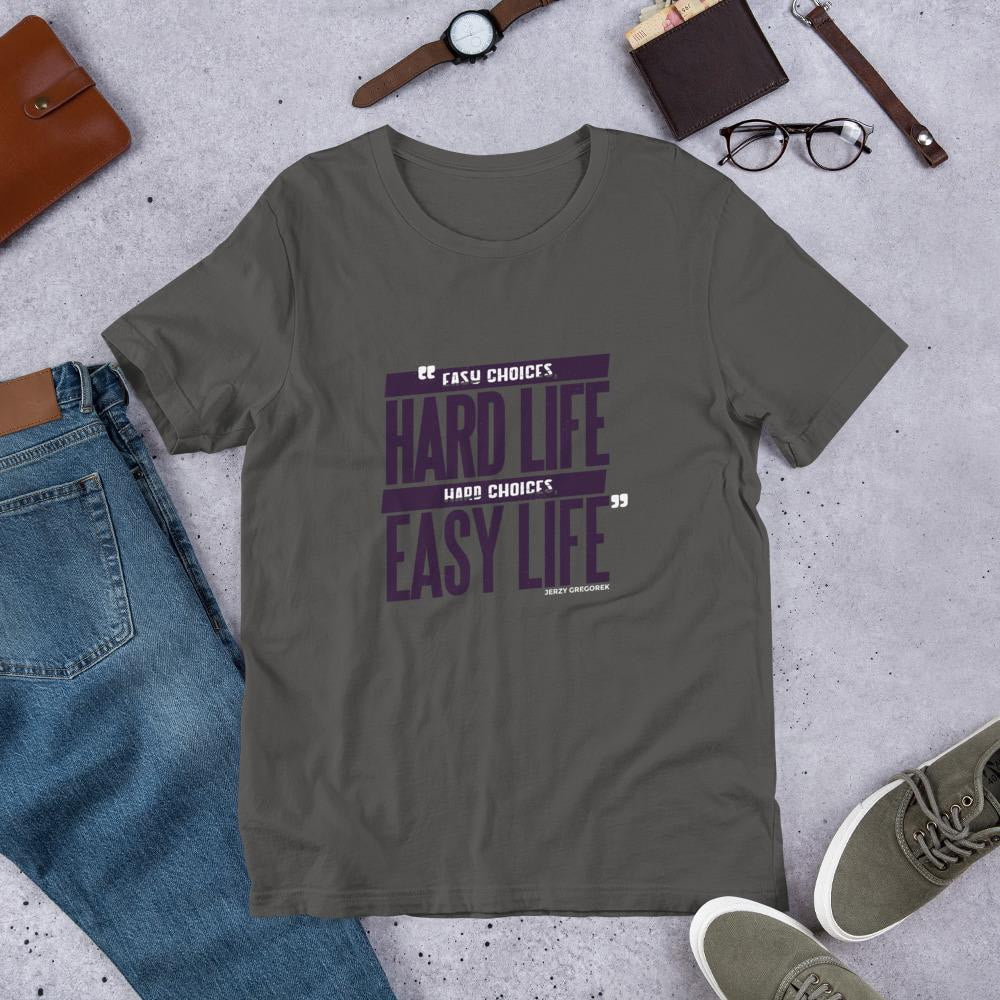 Life Choices Half Sleeve T-Shirt — Charcoal