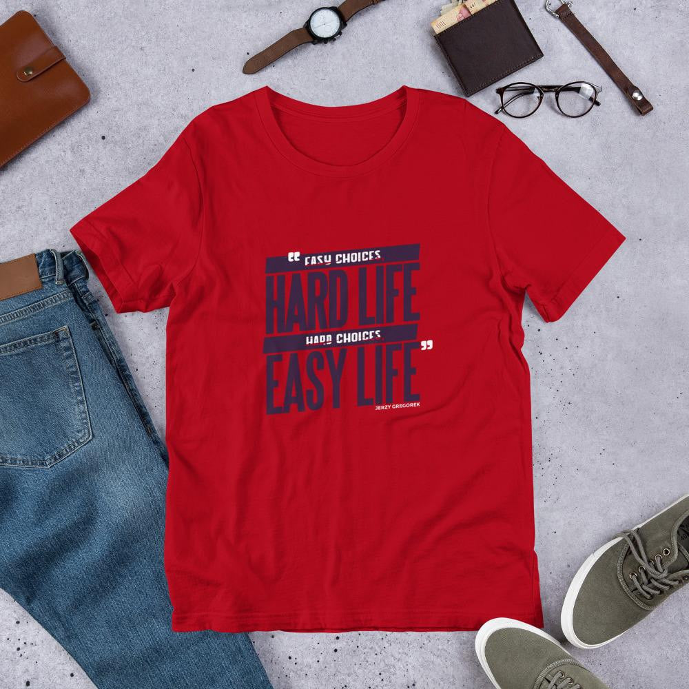 Life Choices Half Sleeve T-Shirt — Red