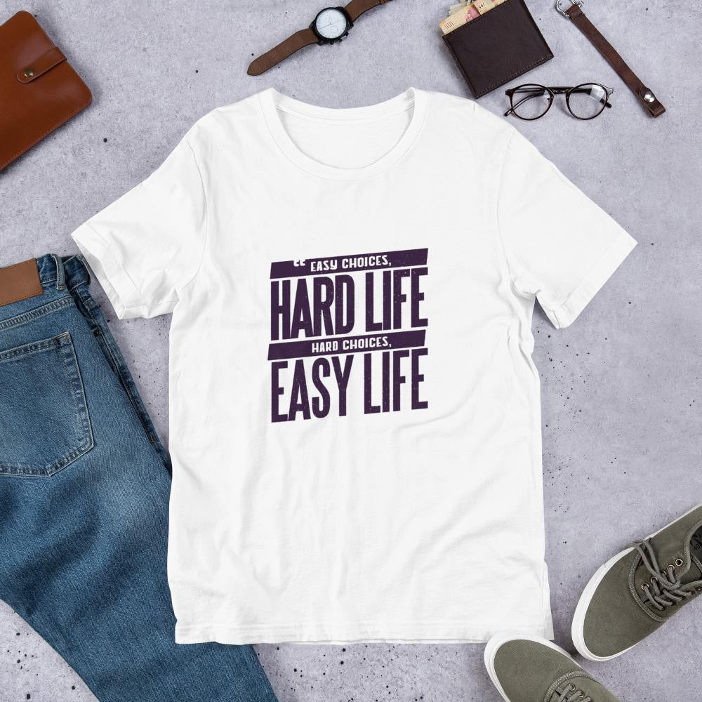 Life Choices Half Sleeve T-Shirt — White