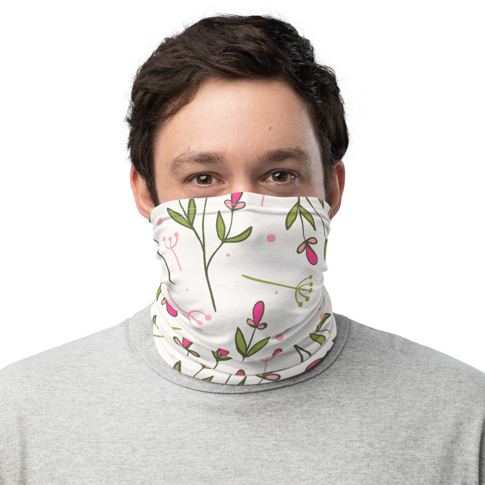 Roses & Leaves Neck Gaiter