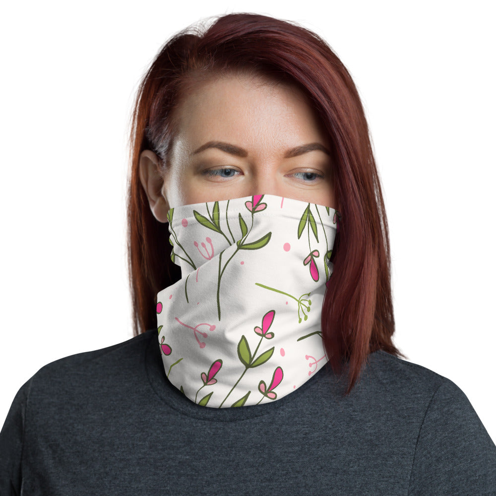Roses & Leaves Neck Gaiter
