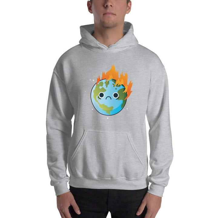 Burning Sad Earth Unisex Hooded Sweatshirt