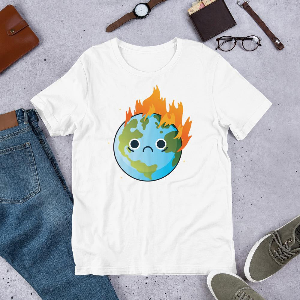 Burning Sad Earth Half Sleeve T-Shirt — front view