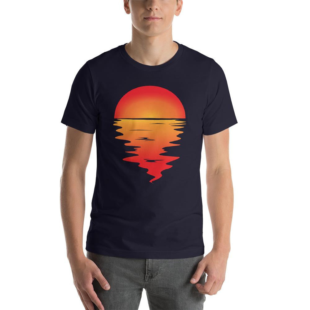 Sunset Reflection Half Sleeve T-Shirt