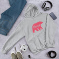 Mama Bear Unisex Hooded Sweatshirt — Grey