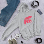 Mama Bear Unisex Hooded Sweatshirt — Grey