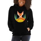 Geometric Fox Unisex Hooded Sweatshirt — detail view 5