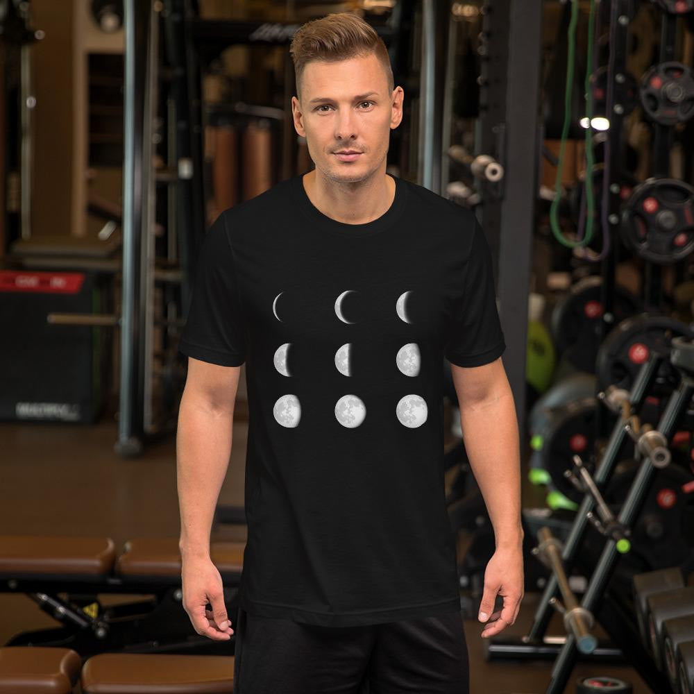 Moon Phases Half Sleeve T-Shirt